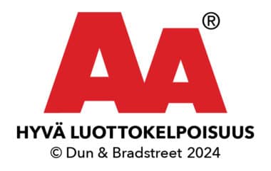 AA hyvä luottokelpoisuus sertifikaatti PMP Asennus Oy