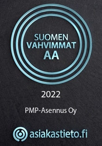 suomen vahvimmat platina AA sertifikaatti PMP Asennus Oy